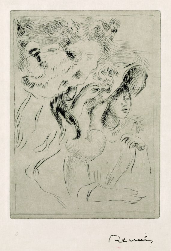 Pierre-Auguste Renoir - Le chapeau epinglé (La fille de Berthe Morisot et sa cousine), 2e planche