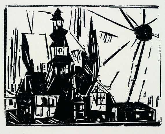 Lyonel Feininger - 3 Bll.: Troistedt. Buttelstedt. Waldkirche 1