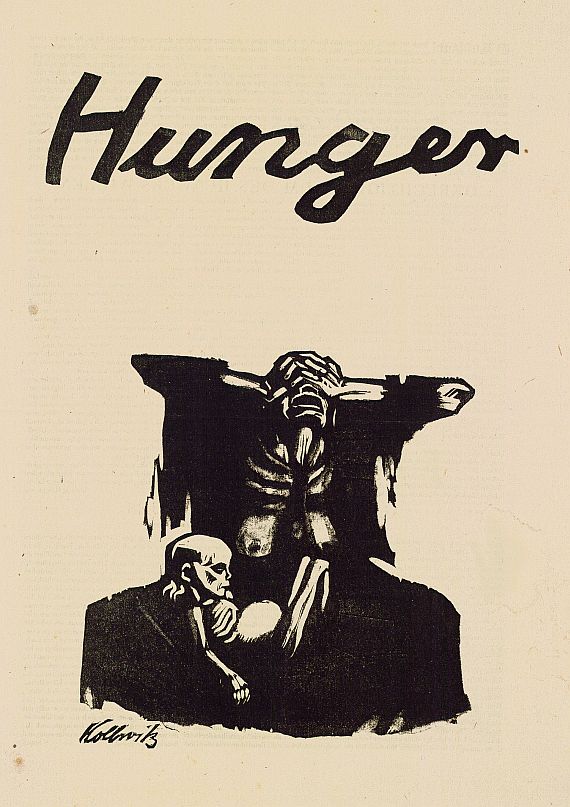 Käthe Kollwitz - Hunger (Flugblatt)