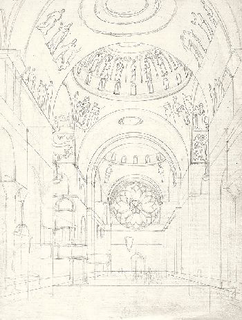 Wilhelm Gail - Kircheninterieur