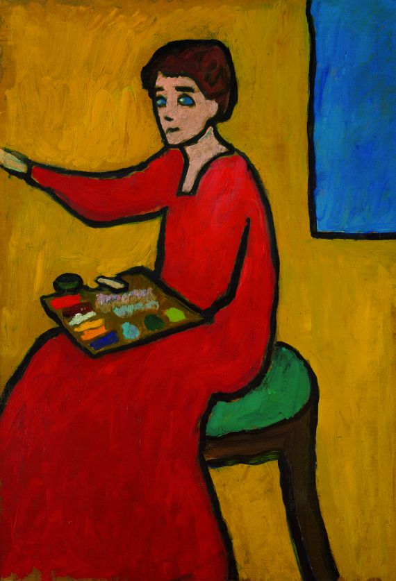 Gabriele Münter - Beim Malen