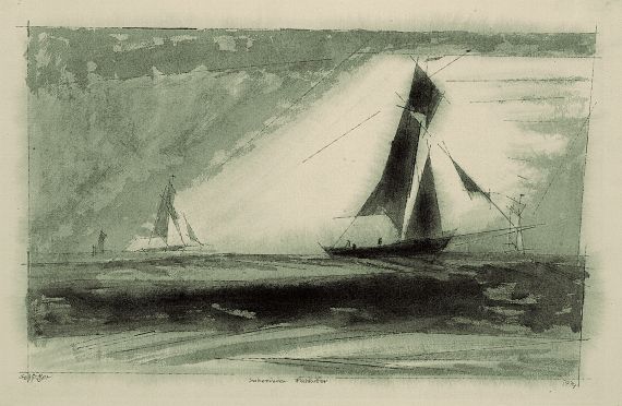 Lyonel Feininger - Swinemünder Fischkutter