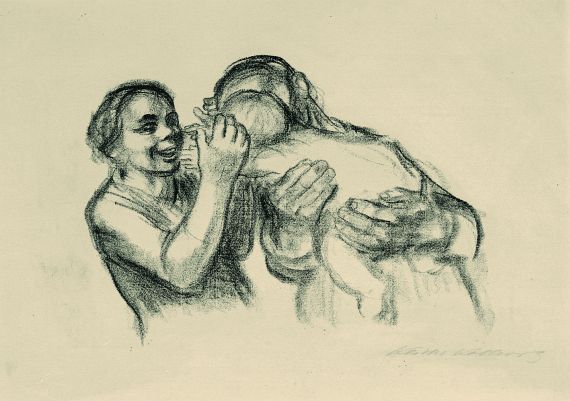 Käthe Kollwitz - Eltern mit Kind (Endgültige Fassung)