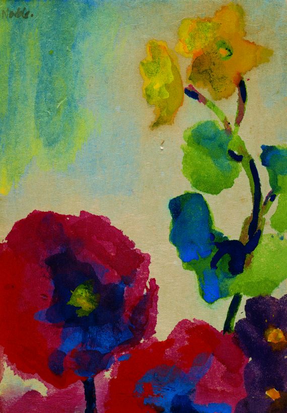 Emil Nolde - Roter Mohn und gelbe Blüten