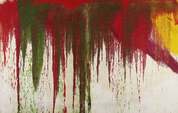 Hermann Nitsch - Schüttbild der 28. Malaktion