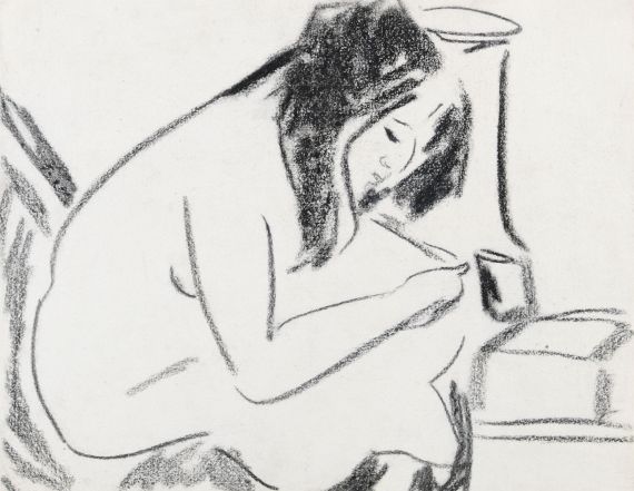 Ernst Ludwig Kirchner - Sitzendes Mädchen