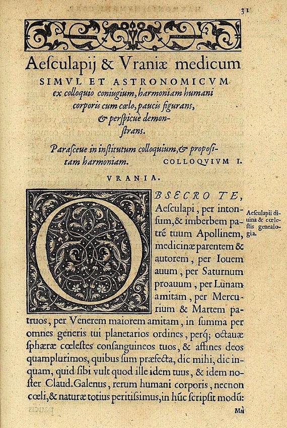 Antoine Mizauld - Aesculapii et uraniae medicum.