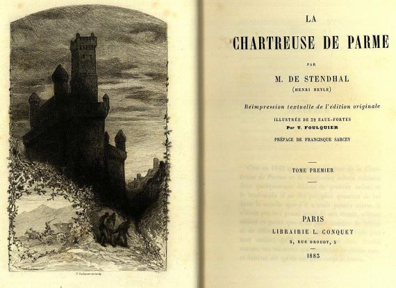 Stendhal - La chartreuse de Parme. 1883.