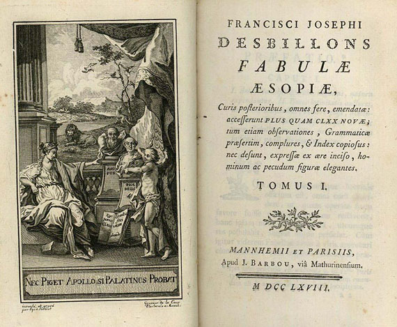  Aesop - Fabeln. 2 Bde. 1768