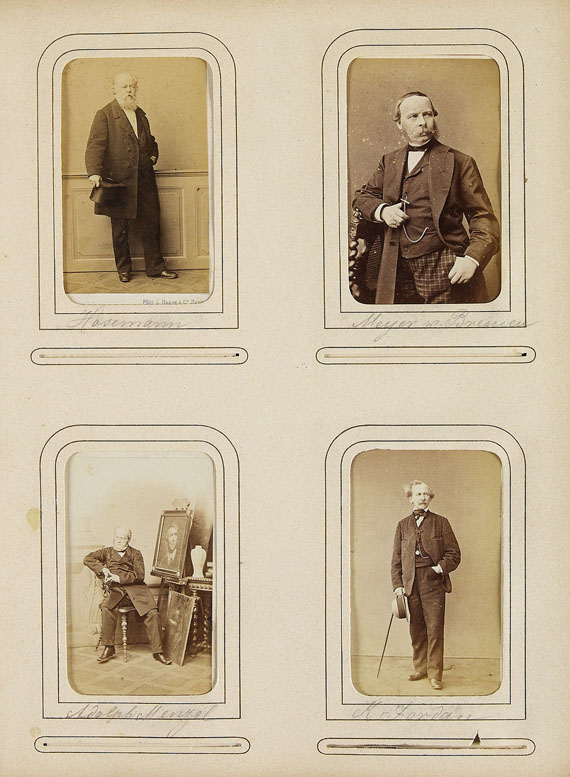 Carte-de-Visit - Album mit ca. 190 Portraits.