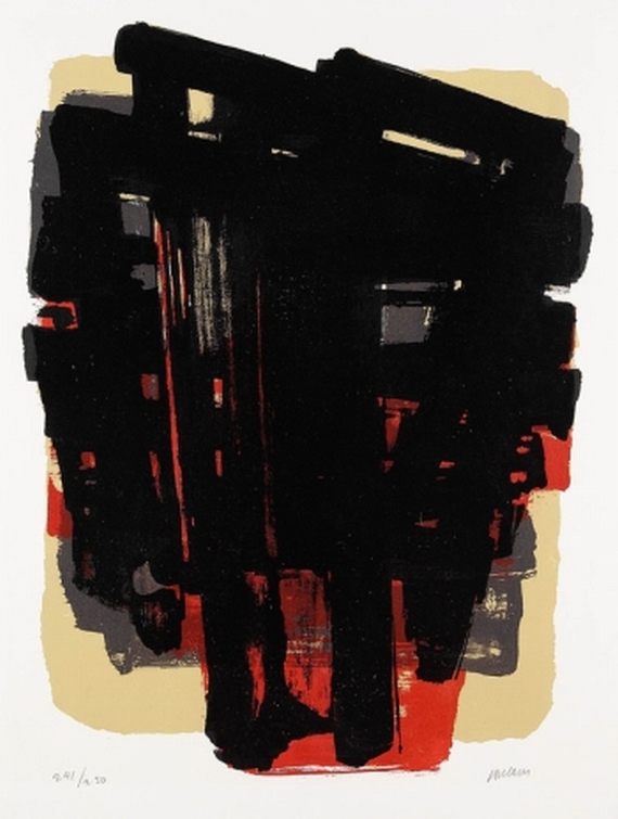 Pierre Soulages - Lithographie no. 8