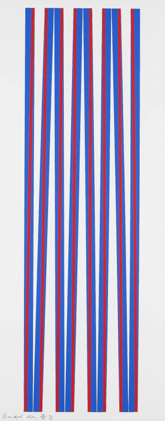 Bridget Riley - Untitled (Elongated Triangles 1)