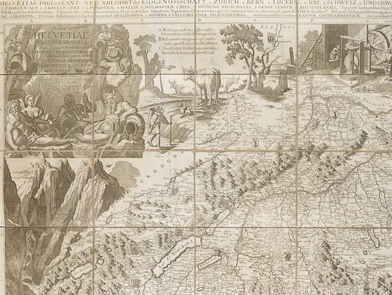 Schweiz - Nova Helvetiae tabula geographica.