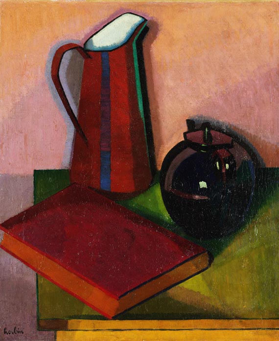 Auguste Herbin - Livre, pot et théière