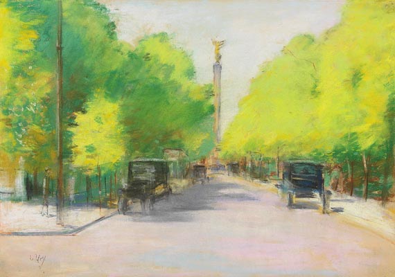 Lesser Ury - Friedensallee mit Siegessäule