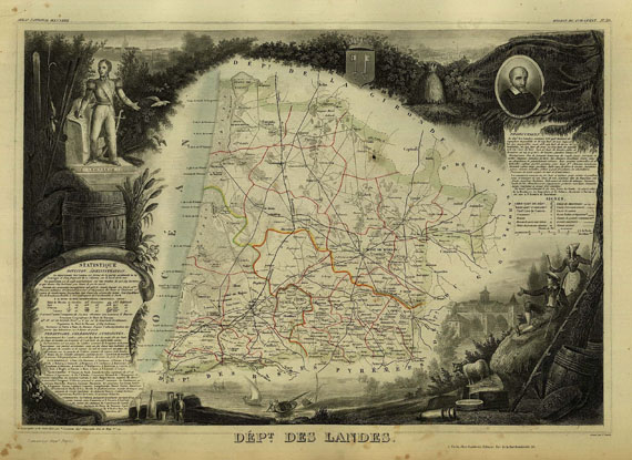 Frankreich - Levasseur, V., Atlas National, 1854.