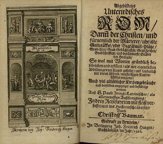 Paolo Aringhi - Unterirdisches Rom. 1668