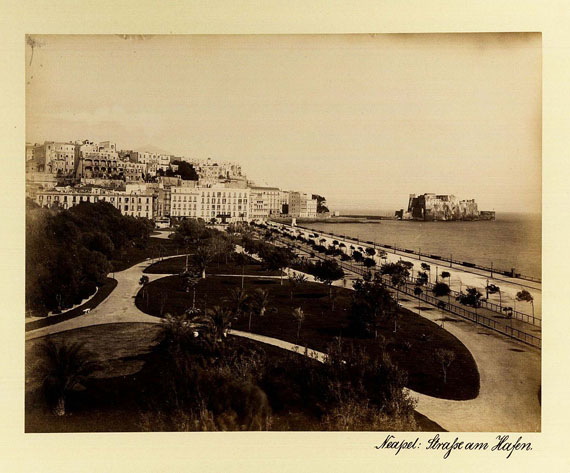  Reisefotografie - 2 Photoalben Süditalien/Rom. Um 1900