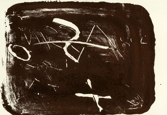 Antoni Tàpies - DLM 210, monotypes. 1974