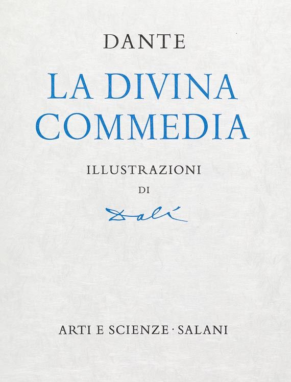 Salvador Dalí - Dante, Divina Commedia. 9 Bde. (Ldr.-Schuber) 1964