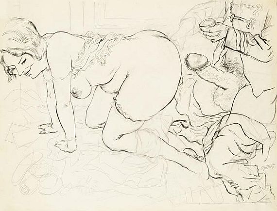 George Grosz - Erotische Szene