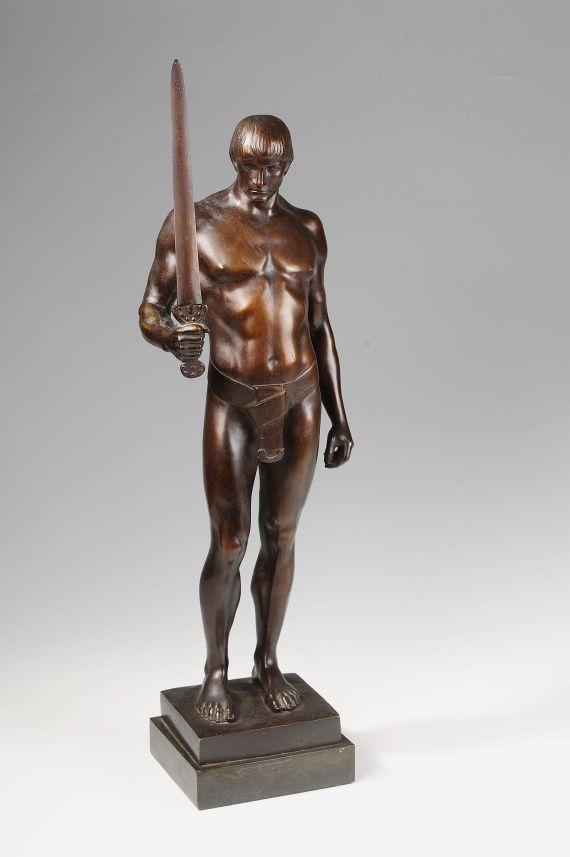 Adolf Brütt - Statuette Schwertmann