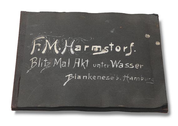 Friedrich Matthias Harmstorf - Blitz Mal Akt unter Wasser. Um 1914 - 