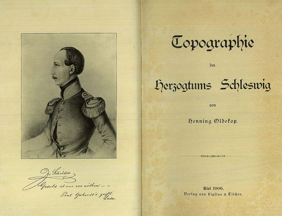  Deutschland - Oldekop, H., Topographie des Herzogtums Schleswig 3 Bde. 1906