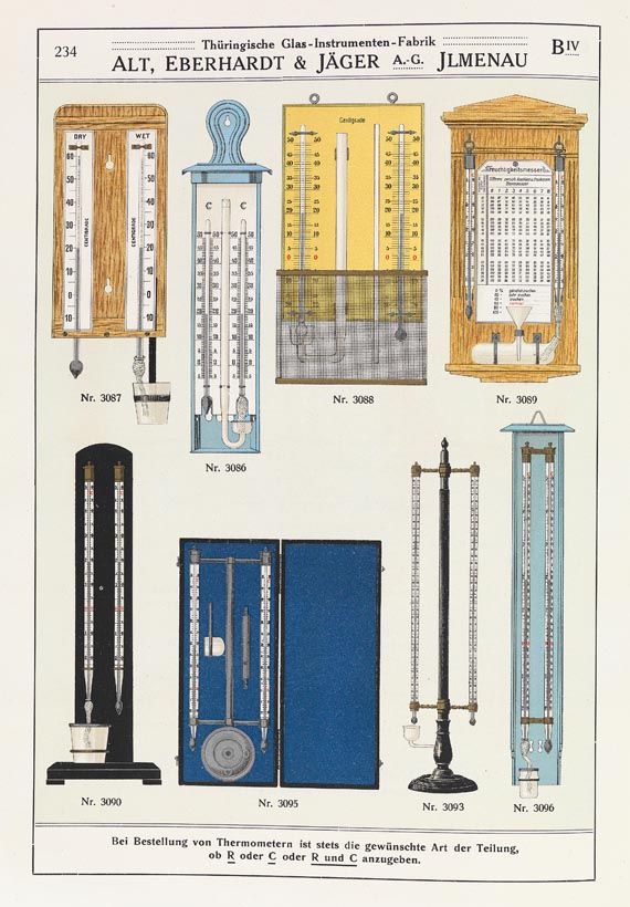 Thermometer - Illustrierte Preisliste über Thermometer, 1915 (33).