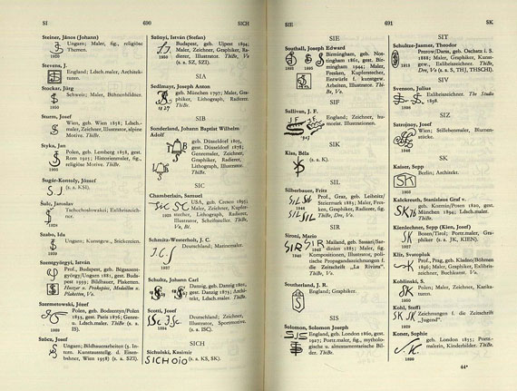 Franz Goldstein - Monogrammlexikon, 1964.