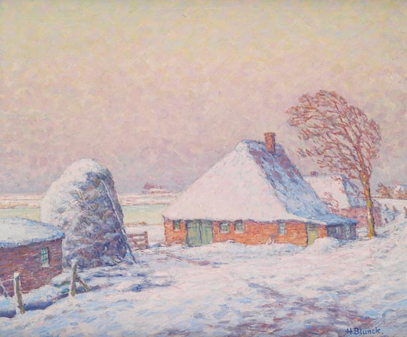 Heinrich Blunck - Marschkate im Winter