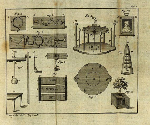 Okkulta - Wiegleb, Johann Christian, Die natürliche Magie, 5 Bde. 1789