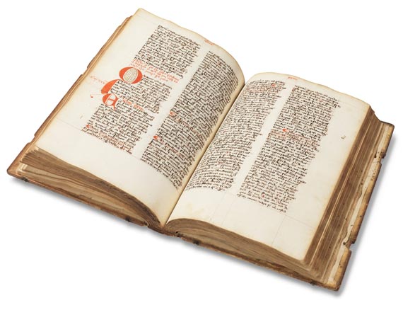  Manuskripte - Opus imperfectum in Matthaeum. Lat. Handschrift auf Papier. Um 1470. - 