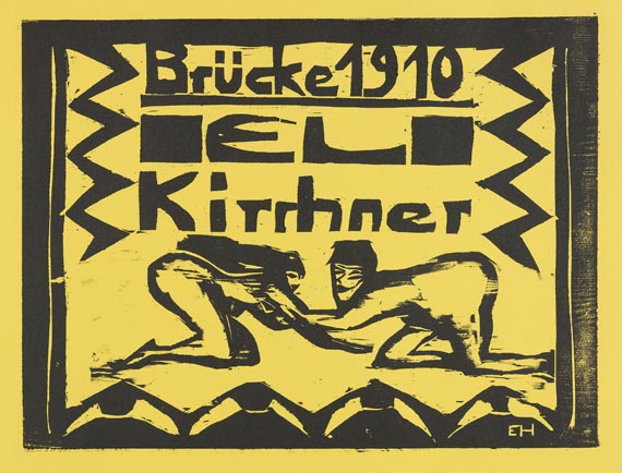 Mappenwerk / Portfolio - Fünfte Jahresmappe der Künstlergruppe Brücke (Ernst Ludwig Kirchner)