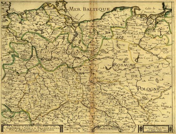 Mecklenburg-Vorpommern - 3 Bll. Mecklenburg, Elbe+Oder und Deutschland. Dabei: 1 Beigabe (Westfalen, klein).