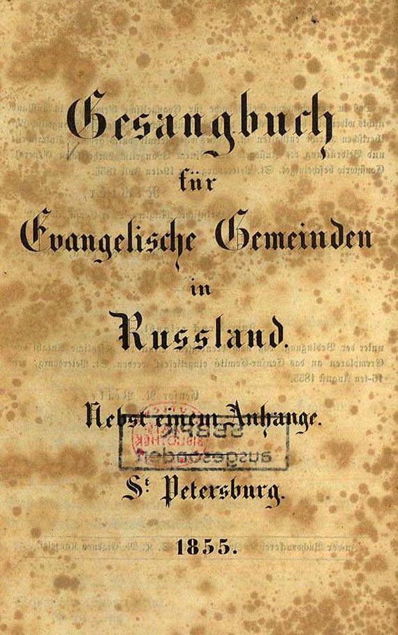 Gesangbuch - Gesangbuch St. Petersburg 1855