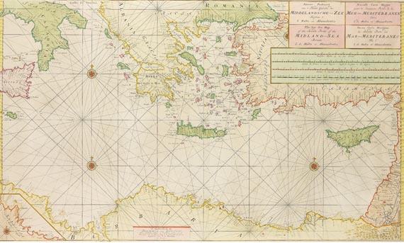 Mittelmeer - Nieuwe Paskaart van