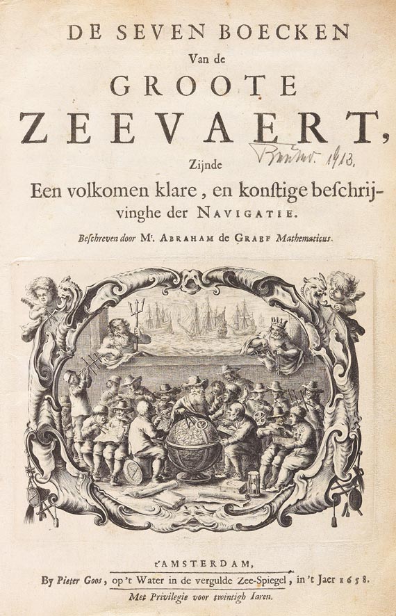  Schiffahrt - Graef, A. de, Seven Boecken van de groote Zeevaert. 1658. (46).