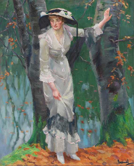 Edward Cucuel - Dame am See