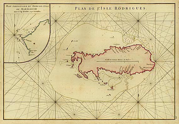  Afrika - 4 Bll. Seekarten von Madagaskar.