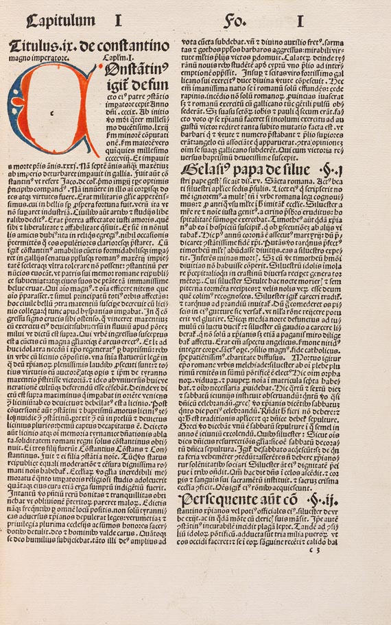 Antonius Florentinus - Secunda pars historialis. 1502.