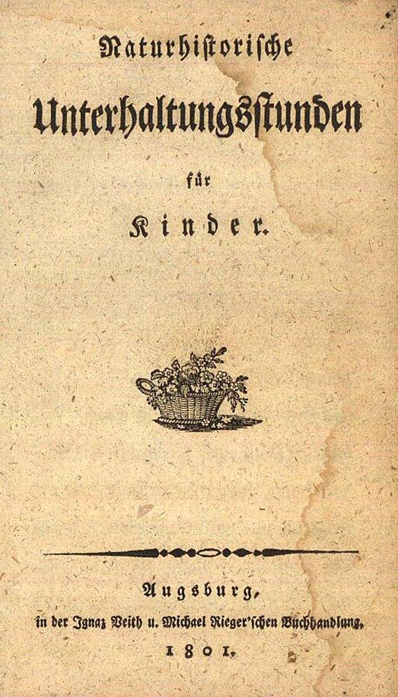 Naturhistorische Unterhaltungsstunden - Unterhaltungsstunden für Kinder (1801)