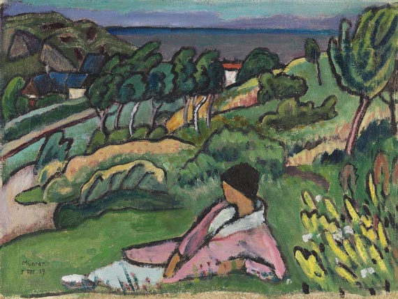 Gabriele Münter - Landschaft am Meer