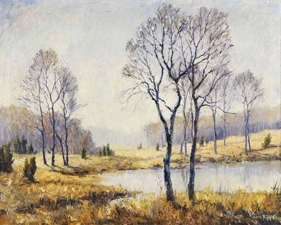 Otto Pippel - Vorfrühling in der Heide