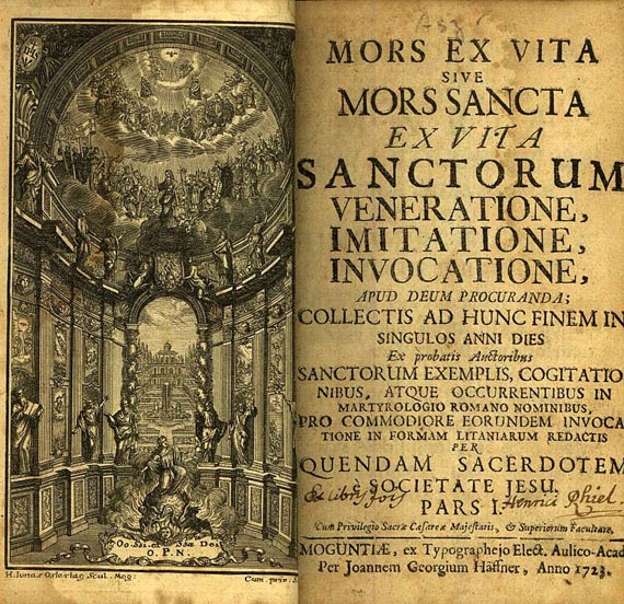 Mors ex vita - Mors ex vita. 1723. 2 Bde.