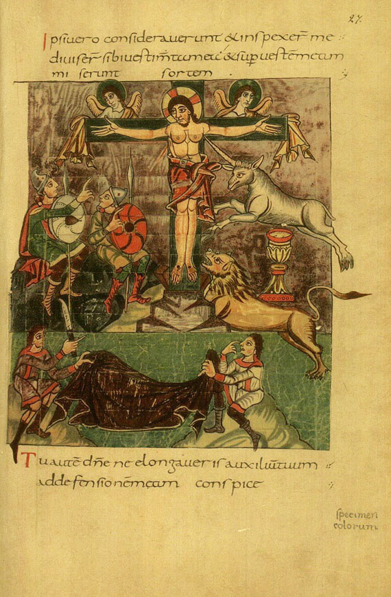 Faksimile - Stuttgart Psalter.