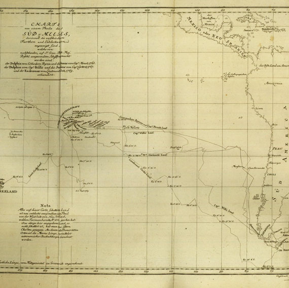 John Hawkesworth - Geschichte der englischen See-Reisen. 3 Bde. 1774.