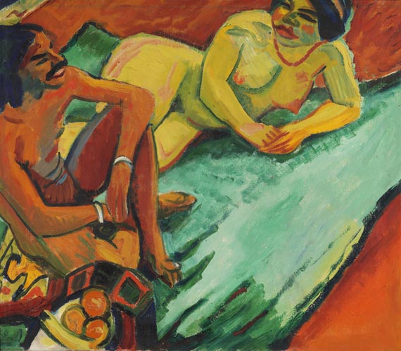 Weib mit Inder auf..., 1910