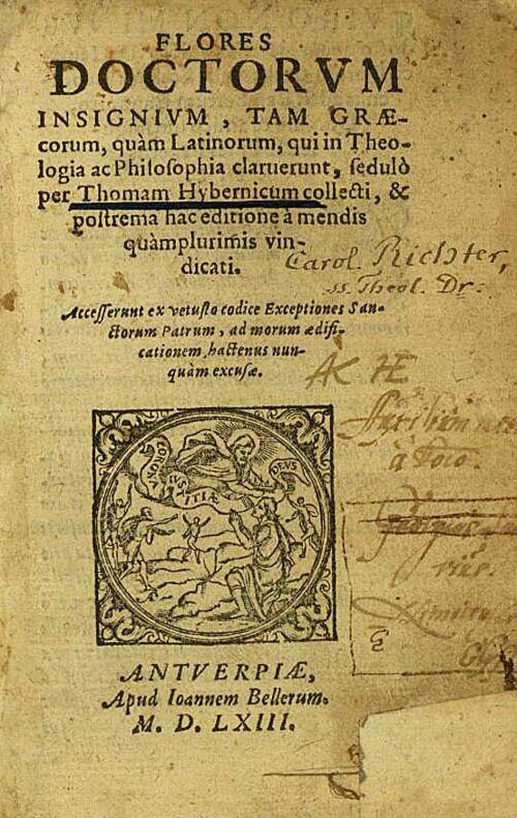 Thomas Hibernicus (Palmer) - Flores doctorum insignium. 1563.