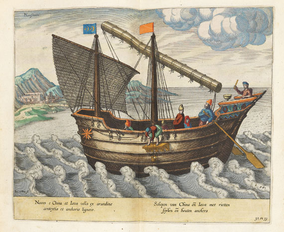 Jan Huygen van Linschoten - Itinerario, Voyage ofte Shipvaert. 1595-96. - 